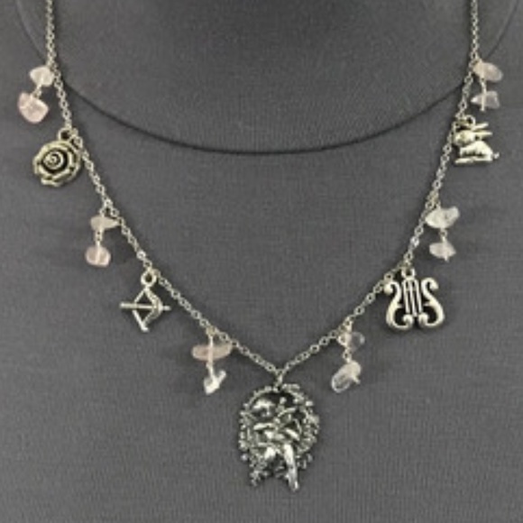 "Eros: God of Love" Cupid Greek Roman Mythology Handmade Necklace, Bow & Arrow - Picture 3 of 16